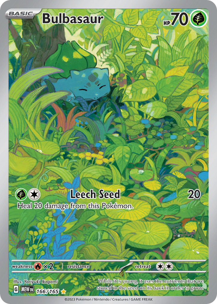 151 Set Bulbasaur #166/165